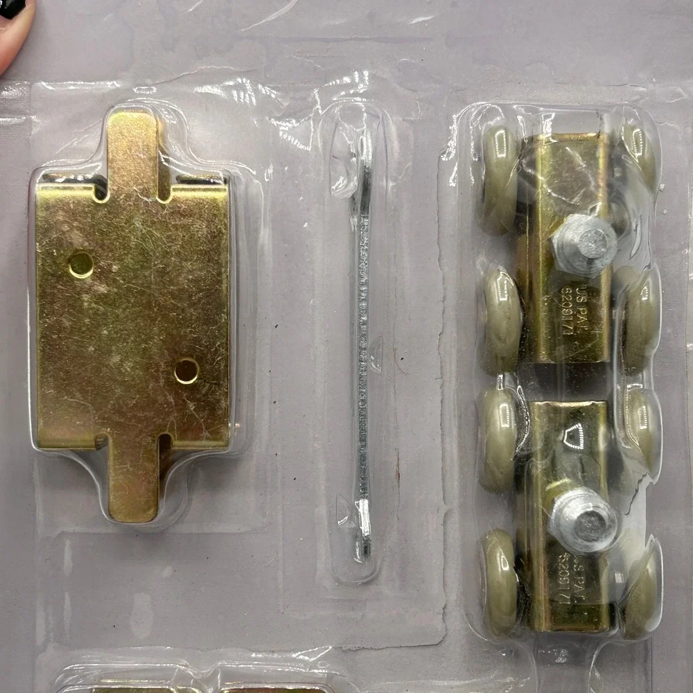 National Hardware Pocket Door Replacement Kit Satin Brass Tone V150 N236-023 NEW